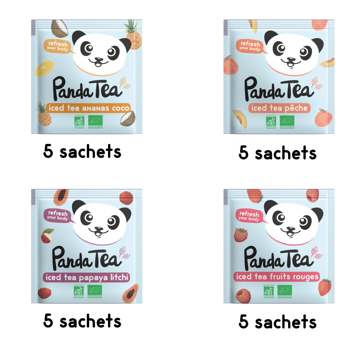 Panda Tea assortiment thés et infusions glacés