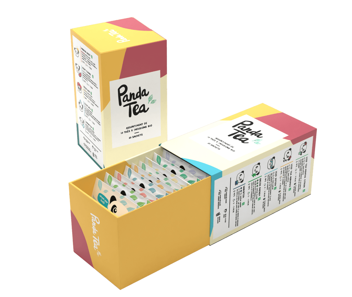 Coffret carton thés et infusions Bio