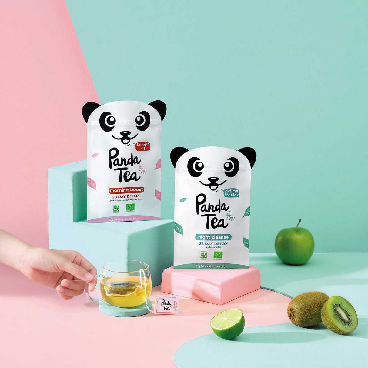 Panda Tea Iced Tea Detox Fruits rouges BIO - 28 sachets