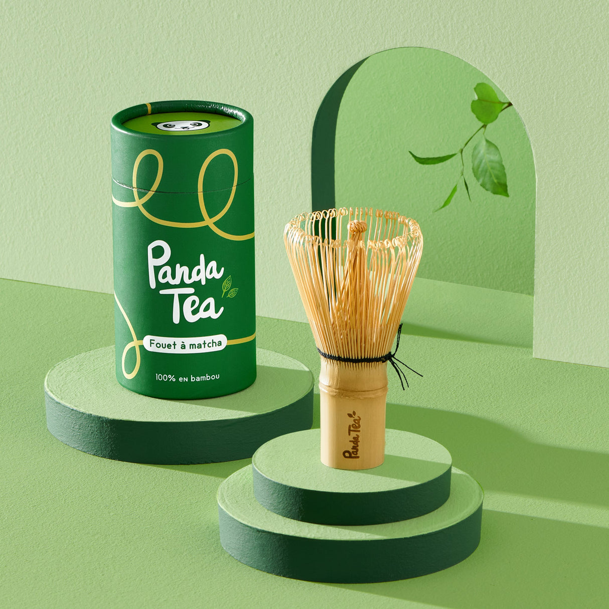 Panda Tea fouet à matcha bambou