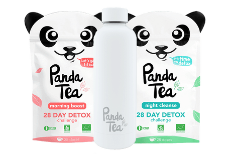 Panda Tea - Night Cleanse - Thé & infusions detox certifié bio - 28 sachets  - anti-ballonnements et ventre plat : : Epicerie